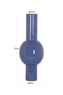 White Tubular Enamel Vase | Richmond Interiors Novee | Oroatrade.com