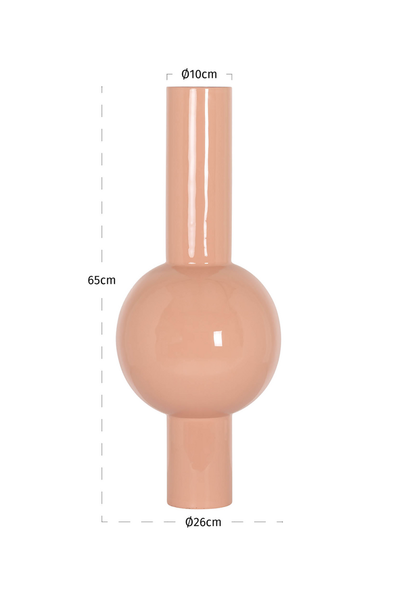 Peach Enameled Vase | Richmond Interiors Novalee | Oroatrade.com