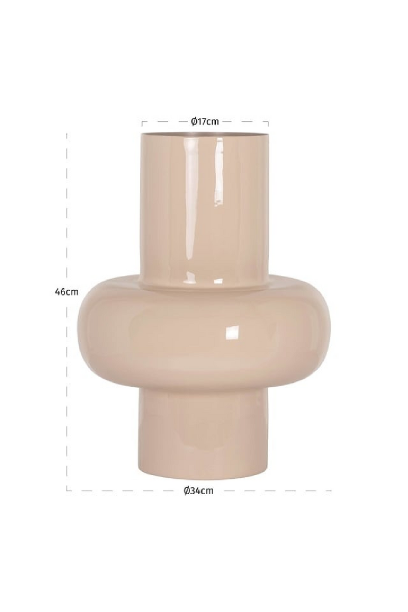 Cream Enamel Vase | Richmond Interiors Benice | Oroatrade.com