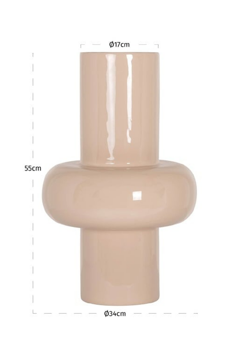 Cream Enamel Vase | Richmond Interiors Benice | Oroatrade.com