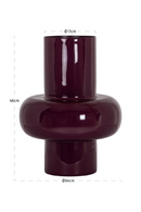 Glossy Burgundy Vase | Richmond Interiors Ashlyn | Oroatrade.com