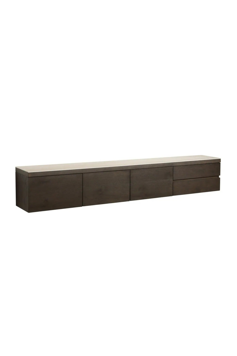 Brown Oak 3-Door TV Cabinet | Richmond Interiors Lachance | Oroatrade.com