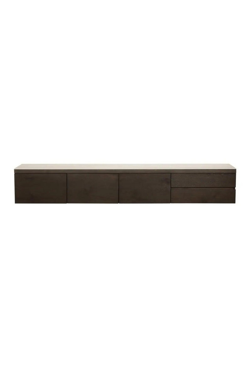 Brown Oak 3-Door TV Cabinet | Richmond Interiors Lachance | Oroatrade.com