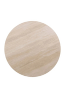 Round Brown Travertine Dining Table | Richmond Interiors Ritz | Oroatrade.com