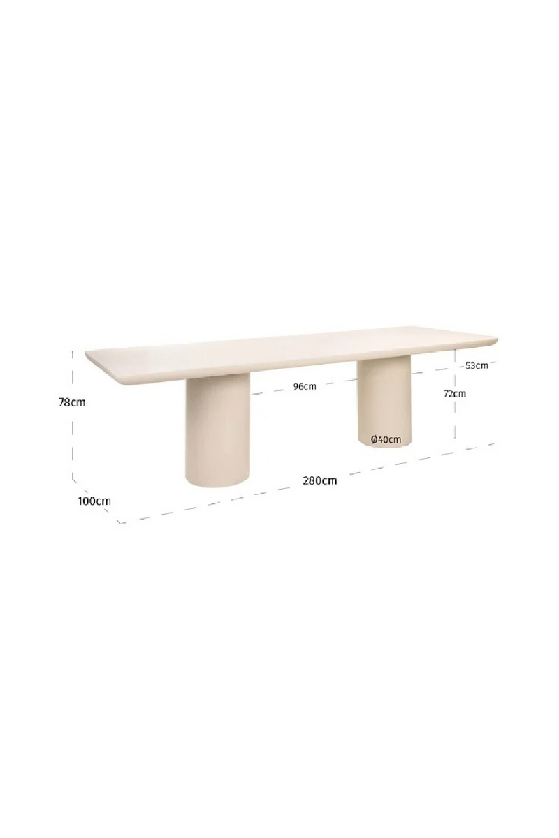 Concrete Indoor/Outdoor Dining Table | Richmond Interiors Urban Bloom | Oroatrade.com