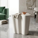 White Organic Indoor/Outdoor End Table | Richmond Interiors Urban Bloom