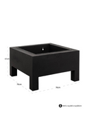 Black Square Fire Pit | Richmond Interiors Nerium | Oroatrade.com