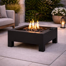 Black Square Fire Pit | Richmond Interiors Nerium
