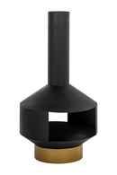 Black Outdoor Chimney | Richmond Interiors Quinn | Oroatrade.com