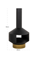 Black Outdoor Chimney | Richmond Interiors Quinn | Oroatrade.com