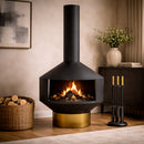 Black Outdoor Chimney | Richmond Interiors Quinn