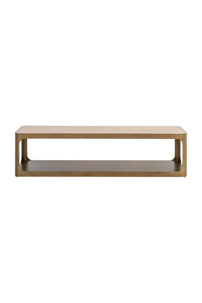 Iron Framed Open TV Cabinet | Richmond Interiors Claridge | Oroatrade.com