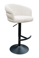 Curved Swivel Bar Stool | Richmond Interiors Nikki | Oroatrade.com