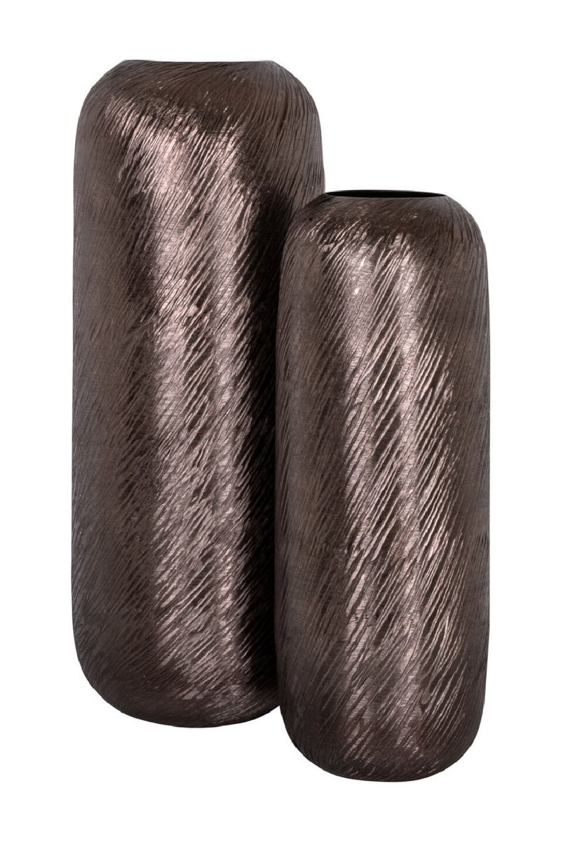Smoke Aluminum Vase | Richmond Interiors Jilla | Oroatrade.com