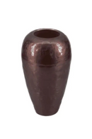 Dark Brown Aluminum Vase | Richmond Interiors Jillisa | Oroatrade.com