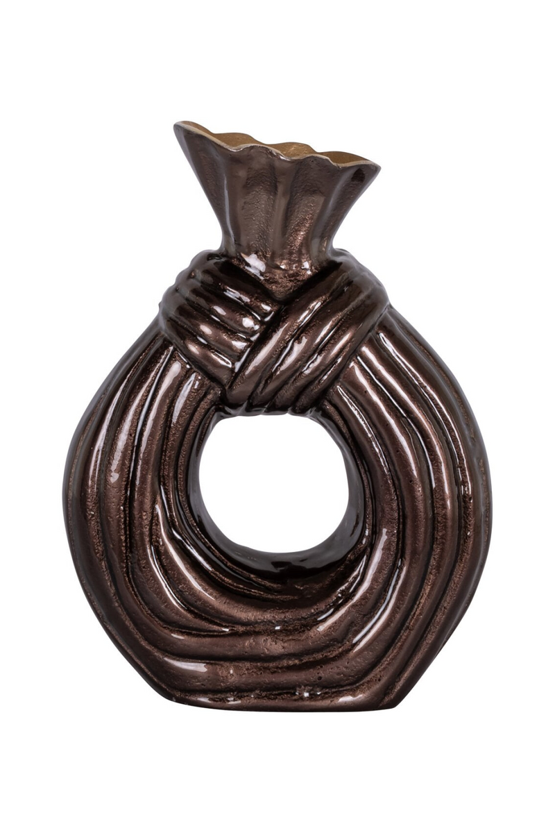Dark Brown Aluminum Vase | Richmond Interiors Suen | Oroatrade.com