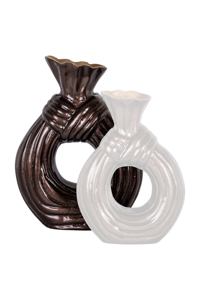 Dark Brown Aluminum Vase | Richmond Interiors Suen | Oroatrade.com