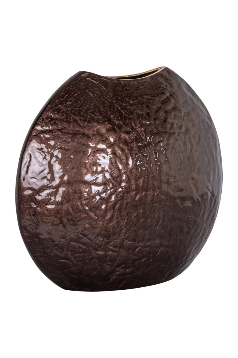 Dark Brown Textured Vase | Richmond Interiors Jony | Oroatrade.com