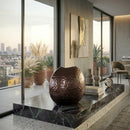 Dark Brown Textured Vase | Richmond Interiors Jony