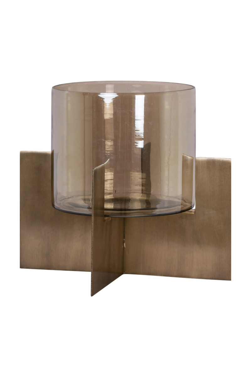 Gold Cruciform Candle Holder | Richmond Interiors Resa | Oroatrade.com