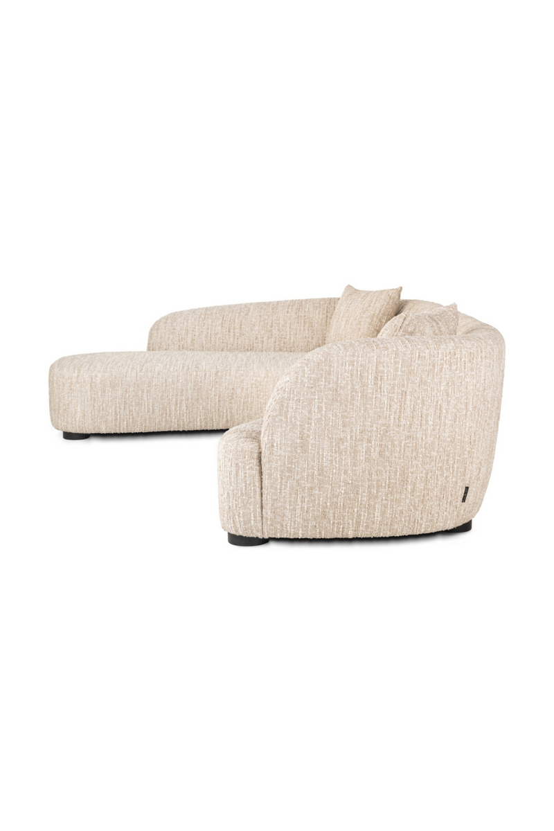 Beige Curved Lounge Sofa | Richmond Interiors Pandora | Oroatrade.com