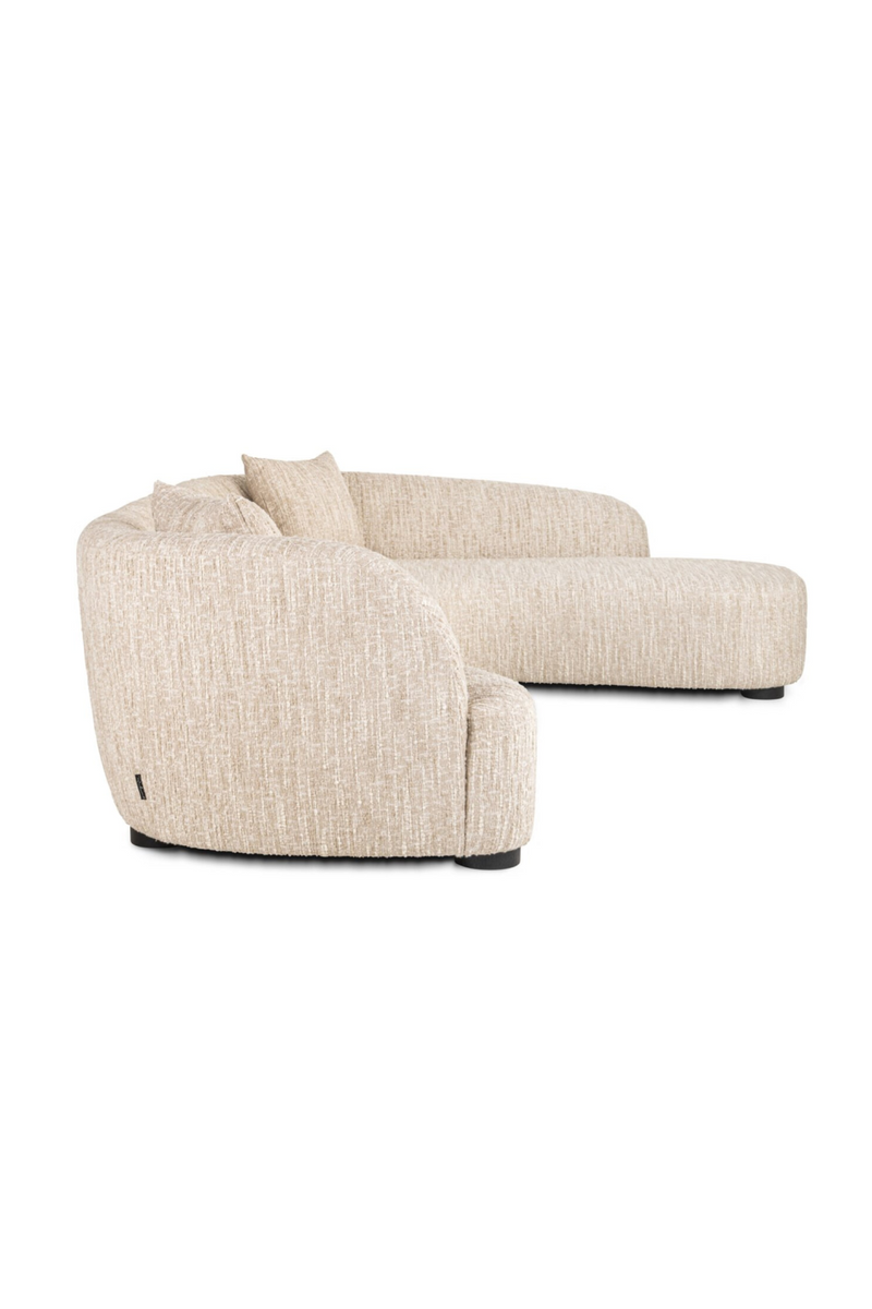 Beige Curved Lounge Sofa | Richmond Interiors Pandora | Oroatrade.com