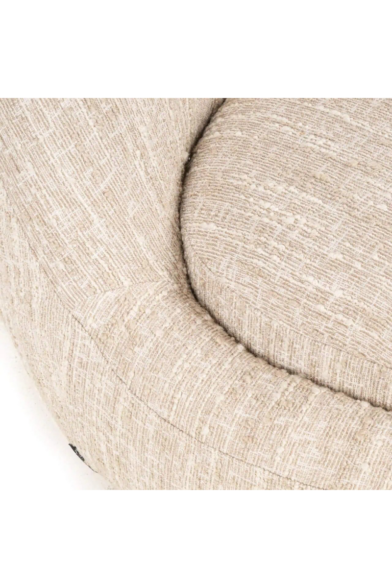 Rounded Seat Beige Lounge Chair | Richmond Interiors Arlanda | Oroatrade.com