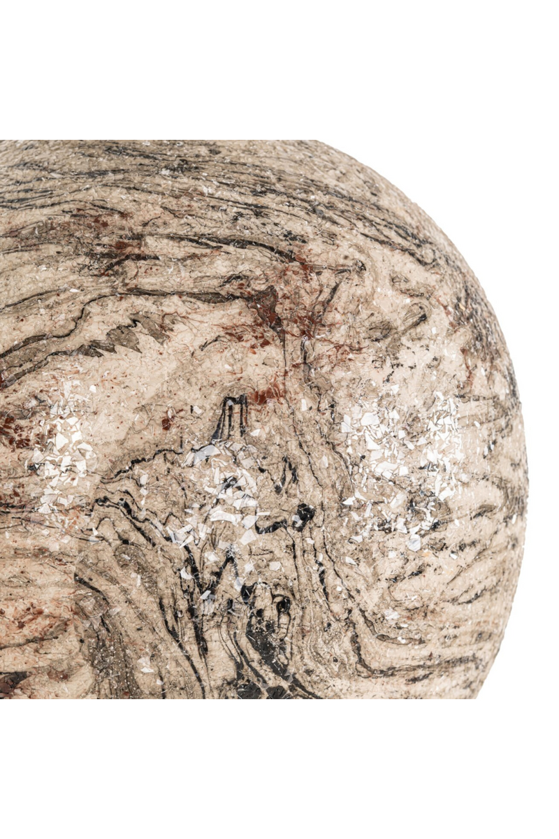 Beige Iron Sculpted Vase | Richmond Interiors Moisa | Oroatrade.com