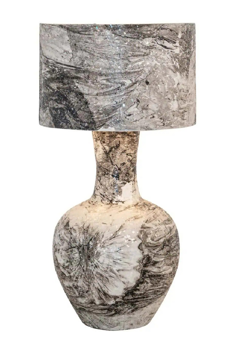 Black & White Swirl Table Lamp | Richmond Interiors Cecile | Oroatrade.com