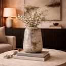 Contract furniture - Beige Iron Vase - www.oroatrade.com