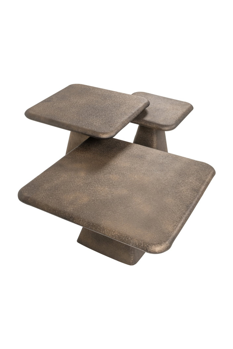 Gold Square Coffee Tables (3) | Richmond Interiors Marlie | Oroatrade.com