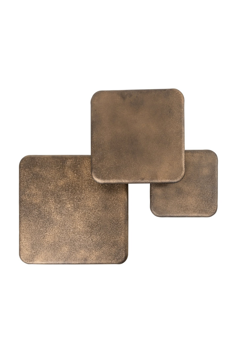 Gold Square Coffee Tables (3) | Richmond Interiors Marlie | Oroatrade.com