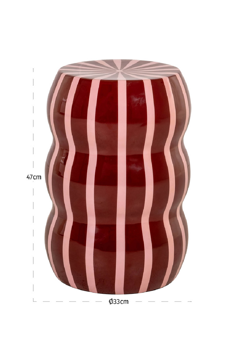 Stripes Iron Side Table | Richmond Interiors Boyd | Oroatrade.com