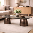 Bronze Base Coffee Table | Richmond Interiors Hayden