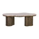 Hospitality furniture - Organic-Shaped Marble Coffee Table - www.oroatrade.com