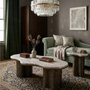 Hospitality furniture - Organic-Shaped Marble Coffee Table - www.oroatrade.com