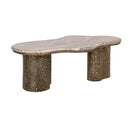 Hospitality furniture - Organic-Shaped Marble Coffee Table - www.oroatrade.com