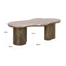 Hospitality furniture - Organic-Shaped Marble Coffee Table - www.oroatrade.com