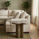 Hospitality furniture - Organic-Shaped Marble End Table  - www.oroatrade.com
