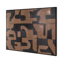 Brown Abstract Wall Art | Richmond Interiors Cascade | Oroatrade.com