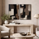 Brown Minimalist Wall Art | Richmond Interiors Mirage | Oroatrade.com