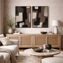 Brown Minimalist Wall Art | Richmond Interiors Mirage | Oroatrade.com