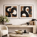 Brown Modern Minimalist Wall Art | Richmond Interiors Euphoria | Oroatrade.com