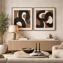 Brown Modern Minimalist Wall Art | Richmond Interiors Euphoria | Oroatrade.com