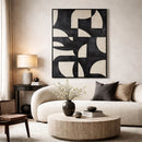 Black Geometrical Pattern Wall Art | Richmond Interiors Splendor | Oroatrade.com