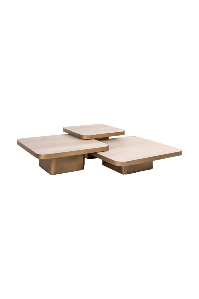 Glass/Ceramic Coffee Table Set (3) | Richmond Interiors Cumulus | Oroatrade.com