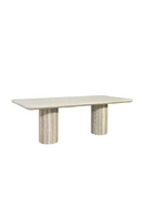 Gray Travertine Dining Table | Richmond Interiors Nebula | Oroatrade.com
