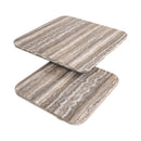 Gray Travertine Coffee Tables (2) | Richmond Interiors Denizly