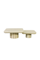 Gray Travertine Coffee Tables (2) | Richmond Interiors Denizly | Oroatrade.com