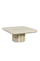 Gray Travertine End Table | Richmond Interiors Denizly | Oroatrade.com